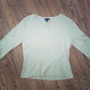 White long sleeve top